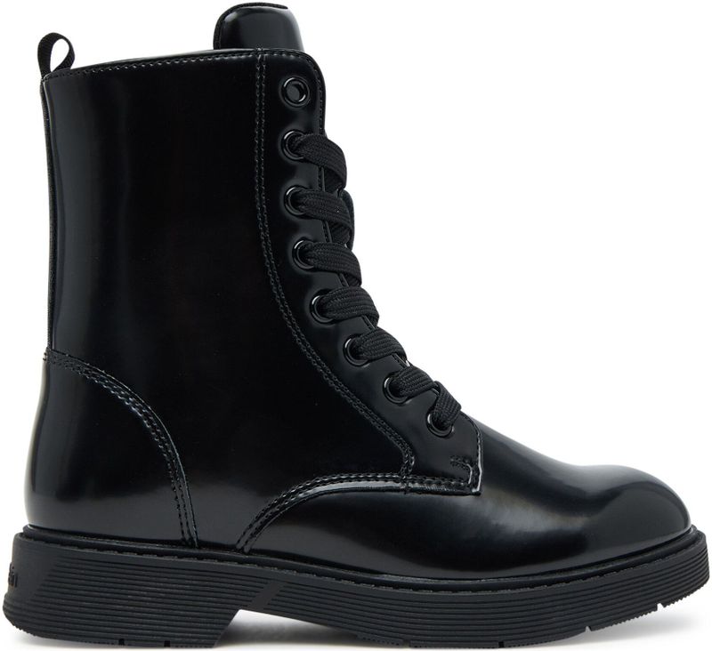 Calvin Klein - Laarzen - Zwart - Imitatieleder - Platte Hak