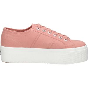 Superga 2790 Cotw Linea Veterschoenen Laag - koraal rood - Maat 40