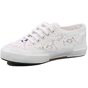 Superga 2750-macramej, lage sneakers voor meisjes, Wit 901.