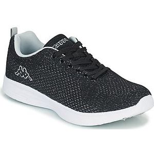 Kappa Logo Asivatw 2, gymschoenen voor dames, Zwart Grijs Zilver, 36 EU