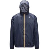 K-Way, Heren, Jassen, Blauw, Maat: 2XS Nylon,