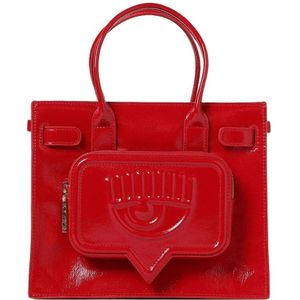 Chiara Ferragni Collection, Tassen, Dames, Rood, ONE Size, Rode Synthetische Dames Tas