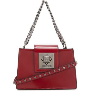 Just Cavalli Metal Studs Red Handbag 75RA4BD2-ZS967-527