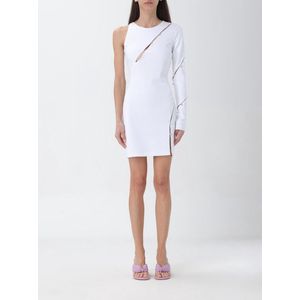 Chiara Ferragni Collection - Hole 926 - Jurk - Wit - Midi Lengte - One-shoulder