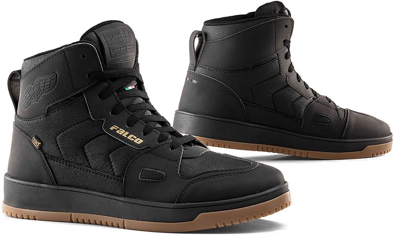 Falco - Harlem - Motorschoenen - Zwart - Micro-Synth - Waterdicht