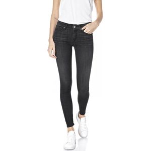 Replay Luzi Skinny-Fit damesjeans met power stretch, Black 098, 24W / 28L