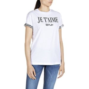 Replay 000 22536p 001 T-shirt Wit S Vrouw