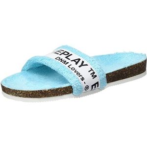 REPLAY Italy-BIRKY MESH pantoffels, 1448 TURQUOISE, 34 EU