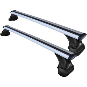 Dakdragers geschikt voor de Mercedes B klasse 2005 t/m 2011 5 deurs met fixpoints - Aluminium - Hoog laadvermogen 100kg - Wingbar Grijs - Merk Farad