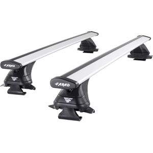 Dakdragers geschikt voor Citroën C4 Picasso 2006 t/m 2013 open dakrailing - Aluminium - Hoog laadvermogen 100kg - Wingbar Zilver - Merk Farad