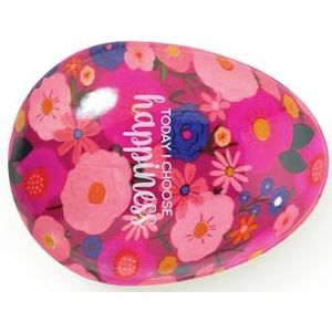 Legami - Ontwarringsborstel: geweldig haar, mini-borstel in zakformaat, lost elke knoop op zonder trekken of schade aan het haar, flexibele tanden van verschillende hoogtes, bloemen