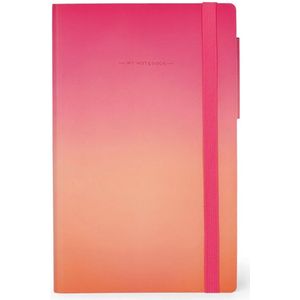 Legami - Notitieboek met stippen, maat M, My Dotted notebook van wit papier 100 g/m², 192 pagina's, zachte kaft, elastiek, afmetingen 13 x 21 cm, Golden Hour
