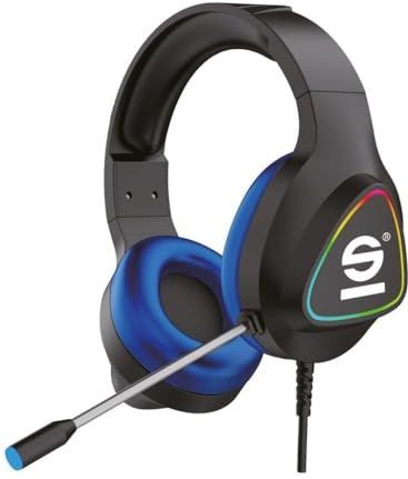 Sparco - Usb Gamingheadset - Rood Groen Blauw - Gevoerde Oorschelpen