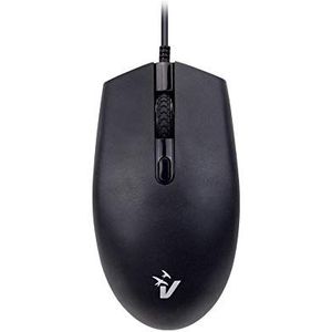 Vultech MOU-2038 Optische USB-muis met draad, 1600 dpi, instelbaar met 4 toetsen en ergonomisch wiel