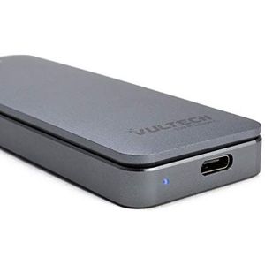 Vultech Type-C voor SSD PCIe M2 SATA externe behuizing voor harde schijf USB 3.1 10 Gbit/s, aluminium SSD 2230/2242/2260/2280