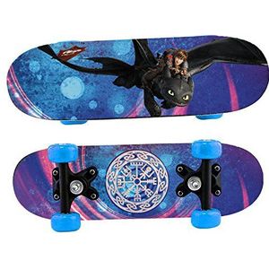 Joy Toy How to Train Your Dragon 76062 Mini skateboard van hout, donkerblauw