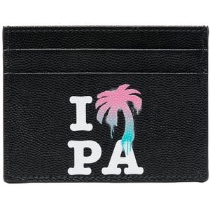 Palm Angels, Heren, Accessoires, Zwart, Maat: ONE Size Leer,