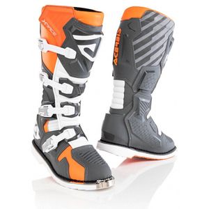Acerbis - X-Race - Crosslaarzen - Oranje-Grijs - Leer