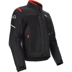 Acerbis - On Road Ruby - Textiele Motorjas - Zwart Rood