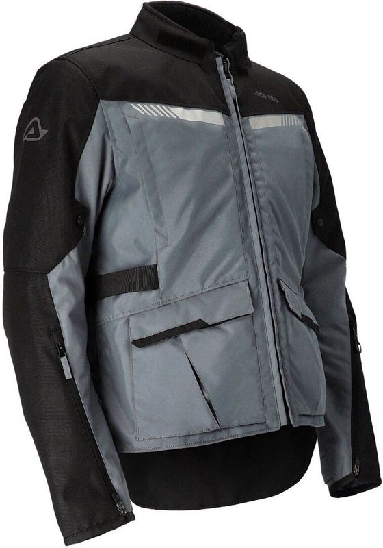 Acerbis X-Trail Dames Zwart Grijs Textiele Motorjas - Maat XS - Jas