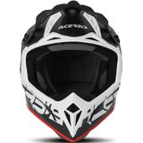 Crosshelm Acerbis Steel Carbon Zwart-Rood