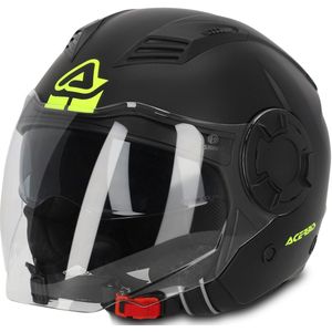 Acerbis - Vento - Jethelm - Zwart - Thermoplastische Schaal - Hypoallergeen Binnenmateriaal