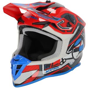 Acerbis - Linear Graphic - Crosshelm - Rood Blauw