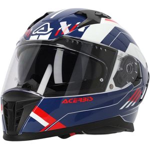 Acerbis - X-Way Graphic - Systeemhelm - Wit Blauw Rood