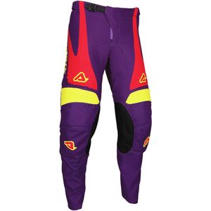 Acerbis MX-Track Askar Violet Gele Crossbroek - Maat 34 - Broek