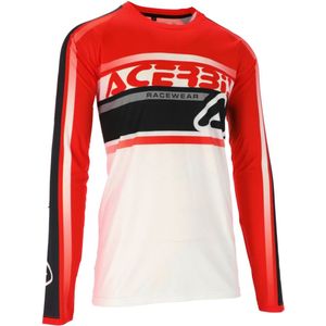 Acerbis MX Linear Lugo Wit Rood Cross Jersey - Maat L - Shirts