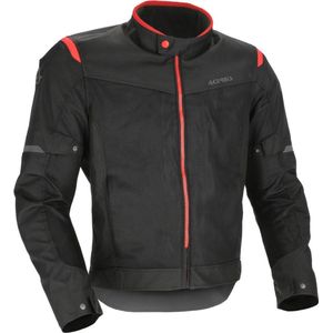 Acerbis - Ramsey Vented 2.0 - Textiele Motorjas - Zwart Rood