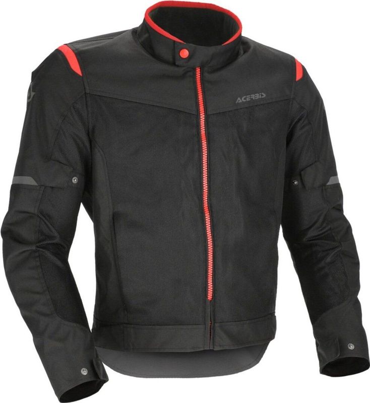 Acerbis - Ramsey Vented 2.0 - Textiele Motorjas - Zwart Rood
