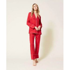 Twin-set Jacquard satijnen pyjama