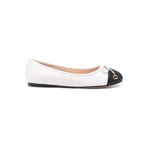 Twinset Elegante Ballerina's voor Vrouwen , White , Dames , Maat: 36 EU