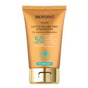 Biopoint Solaire Zonnemelk voor het gezicht, sublimerend, SPF 50, met bruiningsversnelling, 50 ml