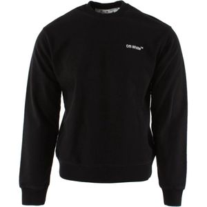 Off White - Hoodie - Zwart - Katoen