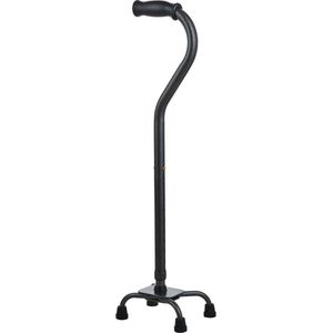 Moretti stalen vierpoot wandelstok 226 KG max gebruikersgewicht