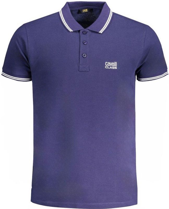 Cavalli Class - Polo - Blauw - Katoen