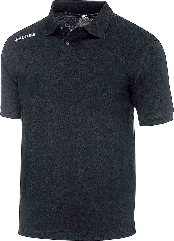 Polo Errea Team Kleur 2012 Ad Mc Zwart - Sportwear - Volwassen