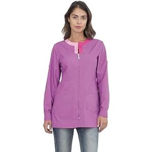 siggi INDY kazak lange mouwen in te korten met ritssluiting (paars, XXXL)