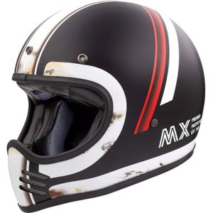 Premier Trophy MX DO O.S., integraalhelm, matzwart/witte/rood, M