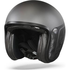 Premier - Vintage Evo Btr 17 - Jethelm - Grijs - Glasvezel/Fiber Mix