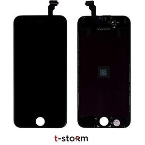 t-storm LCD-display en touchscreen voor Apple iPhone 6 - hybride (origineel LG LCD display + glas en onderdelen van derden fabrikant) - zwart