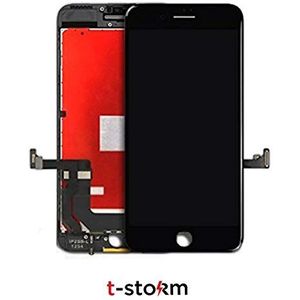 t-storm LCD-display en touchscreen voor Apple iPhone 7 - hybride (origineel LG LCD display + glas en onderdelen van derden fabrikant) - zwart