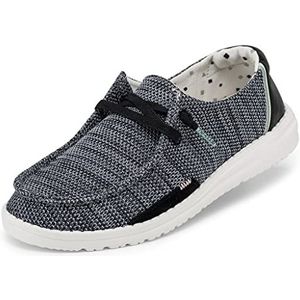 Hey Dude wendy sox mocassin vrouw, Sparkling Black, 35.5 EU