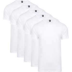 Alan Red - Derby - T-shirts - Wit - 100% Katoen - Giftbox 5-Pack