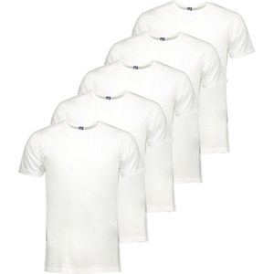 Alan Red Giftbox Derby O-Hals T-shirts Wit (5Pack) - Heren - Basic T-shirts