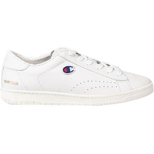 Champion Sneakers Court Club Patch Mannen Wit