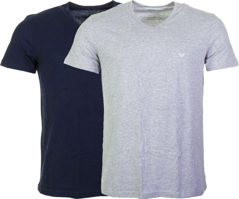 Emporio Armani T-shirt - Mannen - blauw grijs