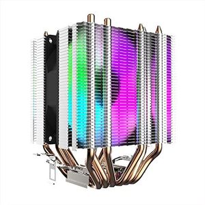 Noua Blizzard TDP 130 W koellichaam met dubbele toren Mini, 6 verwarmingsbuizen, ventilator in 4 vaste kleuren, 90 mm, compatibel met Intel 1700 1200 115 x 1366 2011 AMD AM5 AM4 AM3